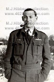 Pilot A.D.J.Ball at 1652 HCU, Marston Moor, Christmas 1944, later in 462 Squadron.